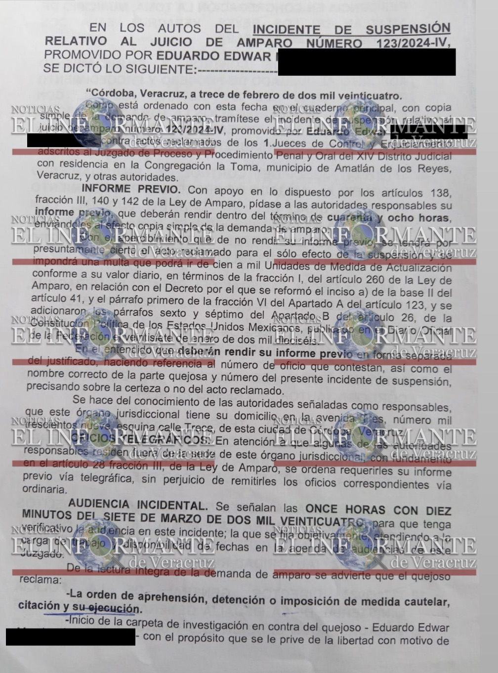 REGIDOR NOVENO NO QUIERE PISAR “LA SOMBRA” Y SE AMPARA