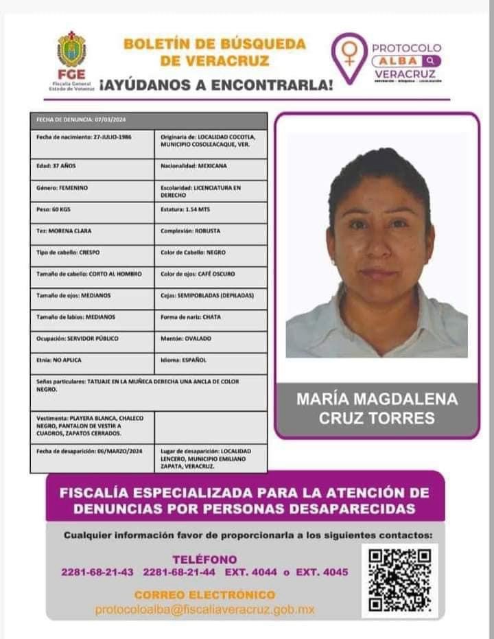 ELEMENTO DE FC EN XALAPA SE ENCUENTRA DESAPARECIDA