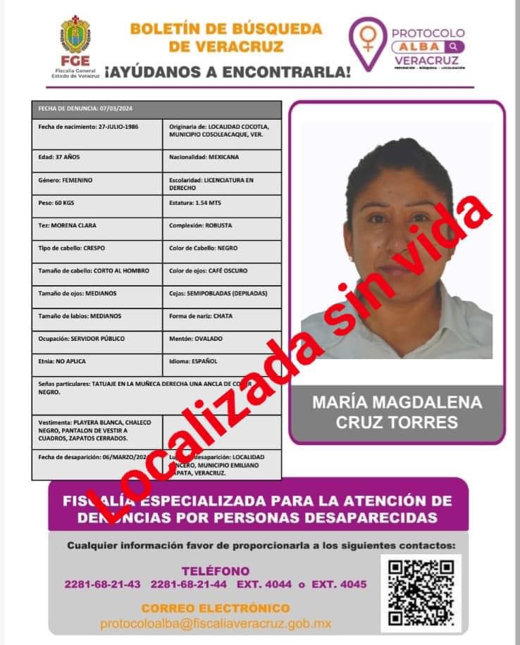 ENCUENTRAN SIN VIDA A MUJER POLICÍA