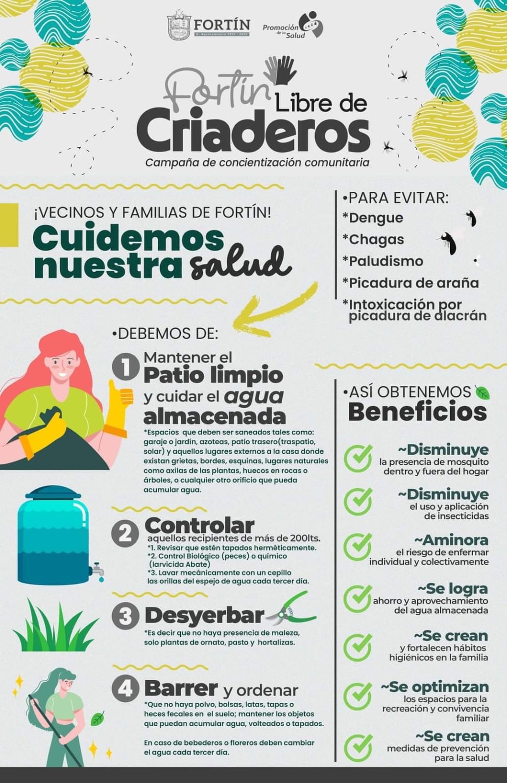 PATIO LIMPIO, FORTÍN LIBRE DE CRIADEROS