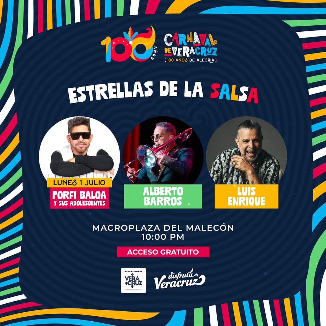 YA HAY CARTELERA COMPLETA PARA EL CARNAVAL DE VERACRUZ 2024