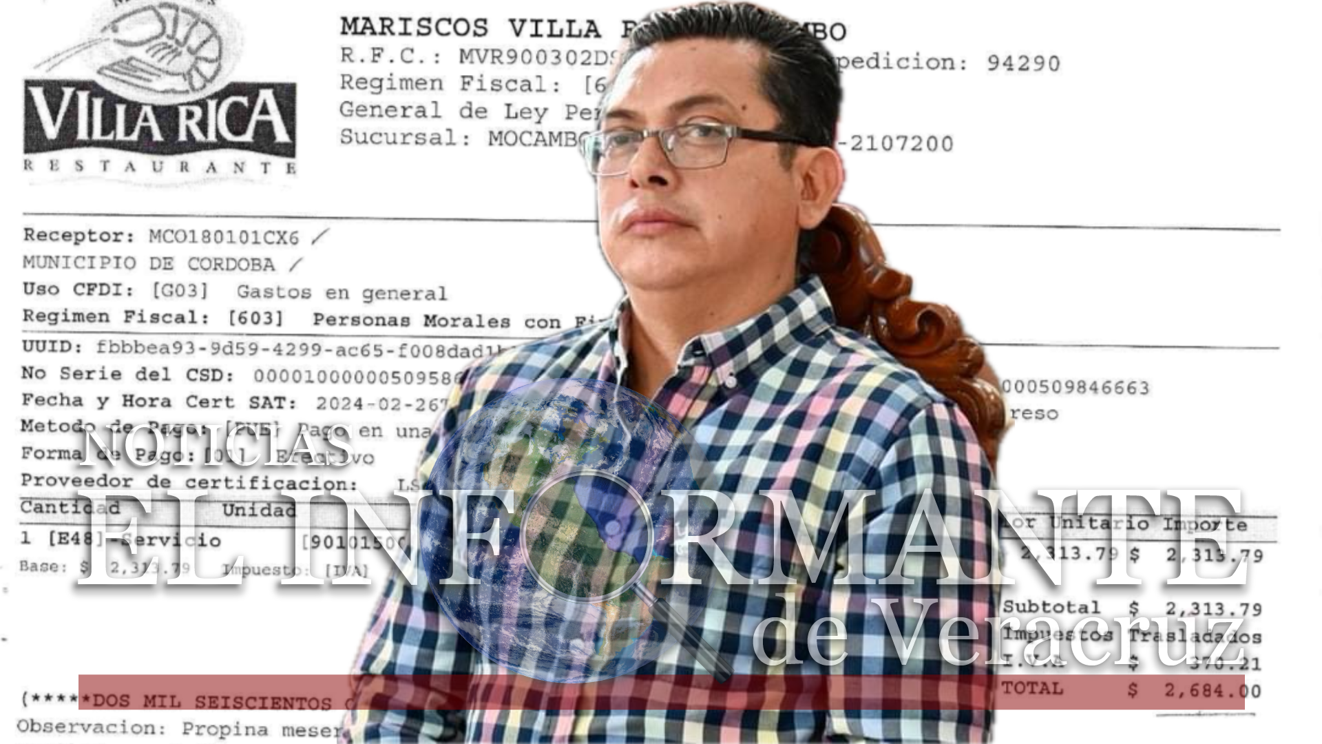 REGIDOR PRIMERO SE DA SUS «LUJITOS» CON CARGO AL ERARIO MUNICIPAL