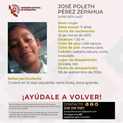 POLETH TENÍA 11 AÑOS Y LE QUITARON LA VIDA