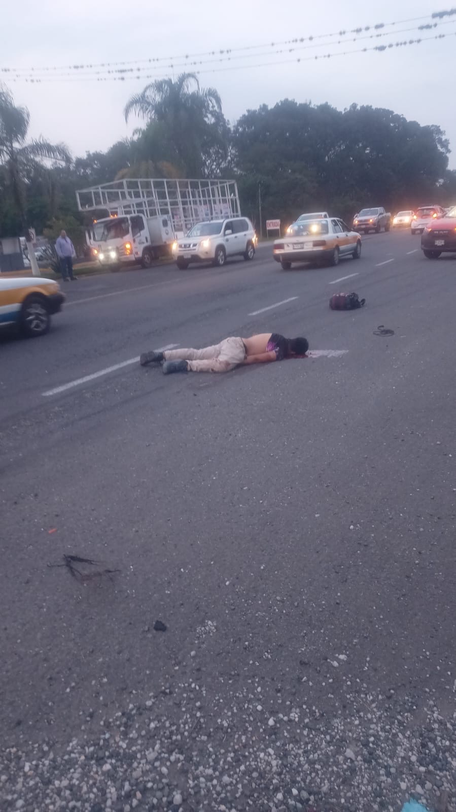 MUERE MOTOCICLISTAS EN VENTA PARADA