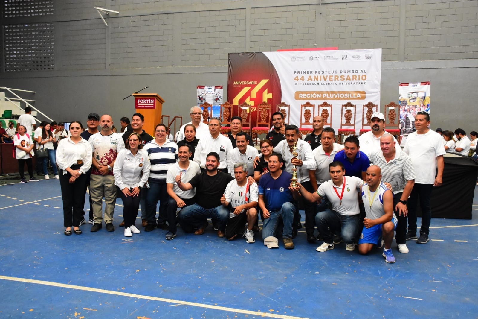 Gran recibimiento en Fortín de evento «44 aniversario del Telebachillerato de Veracruz»