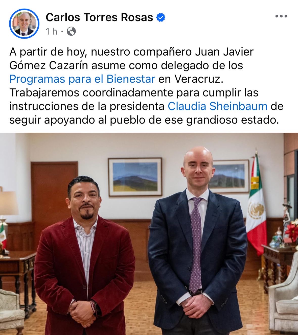 ENTRA CON CALZADOR CAZARIN AL BIENESTAR