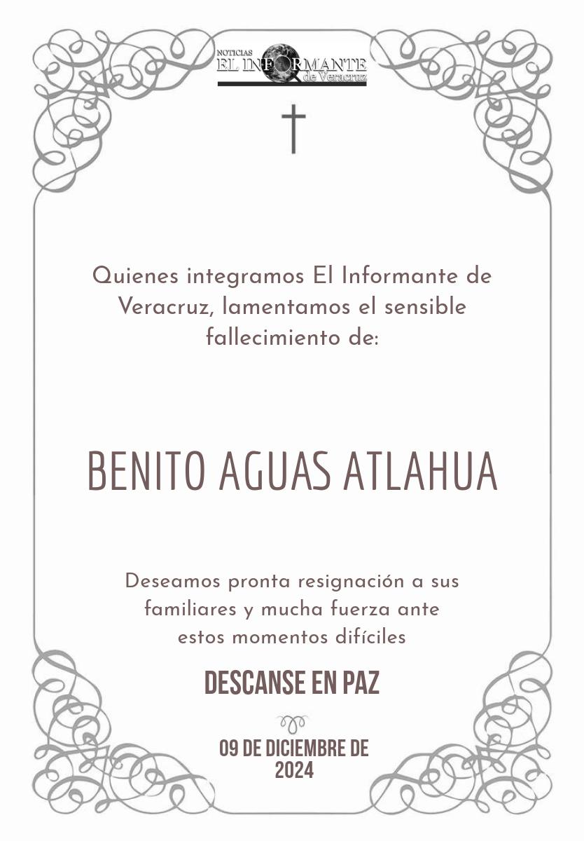 CONFIRMA FGE FALLECIMIENTO DE BENITO AGUAS LUEGO DE ATAQUE ARMADO