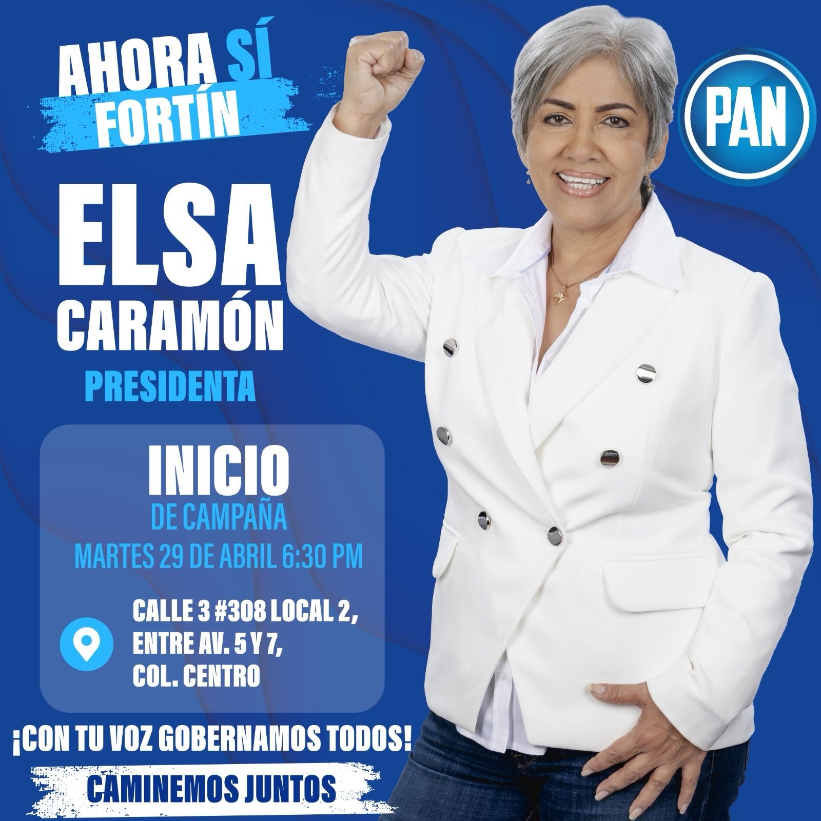 Elsa Margarita Caramón Morales inicia campaña rumbo a la Presidencia Municipal de Fortín