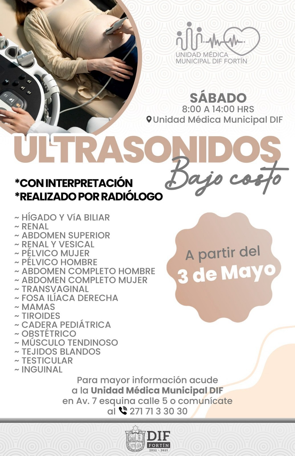 Llega Ultrasonido a Unidad Médica Municipal DIF