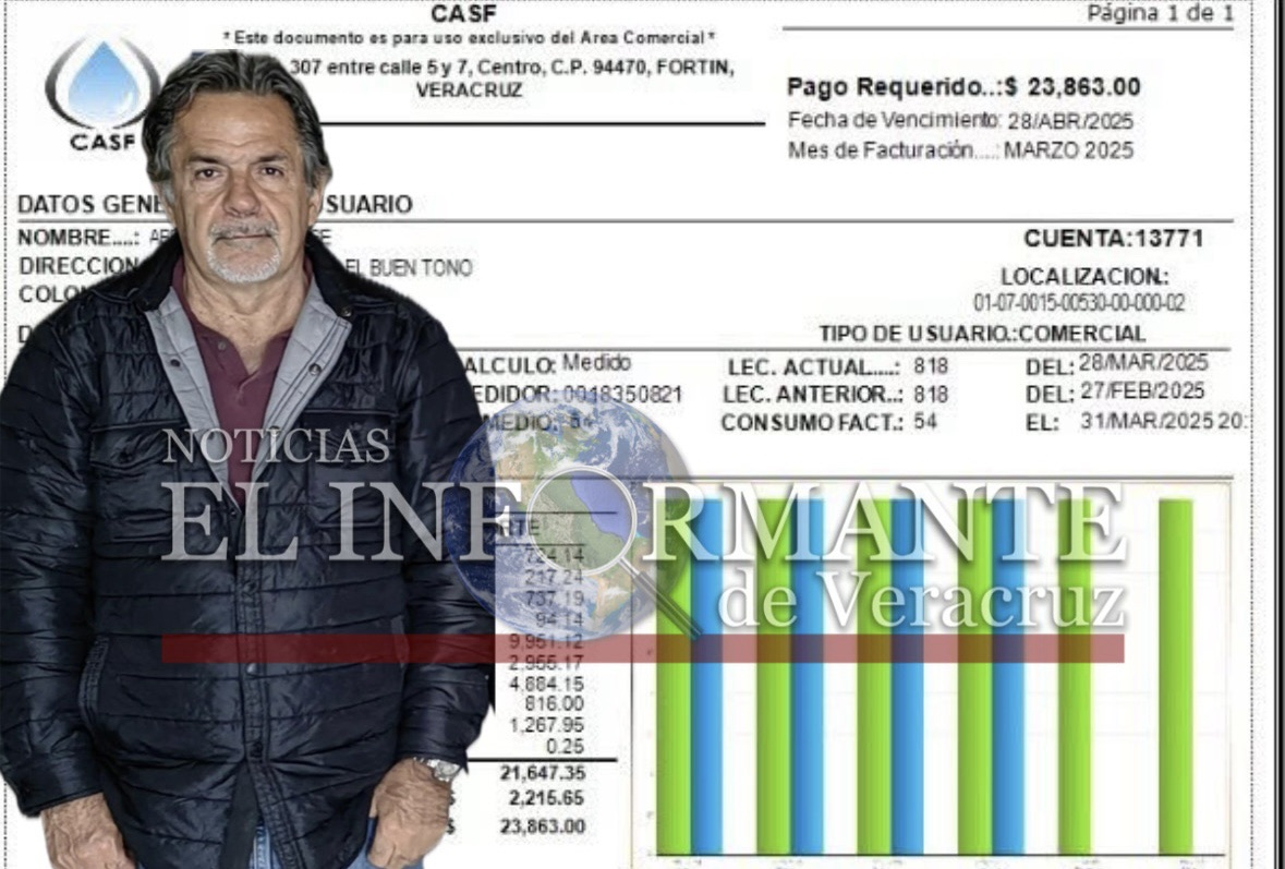 PERIÓDICO DE JOSÉ ABELLA SE NIEGA A PAGAR 23 MIL PESOS DE AGUA