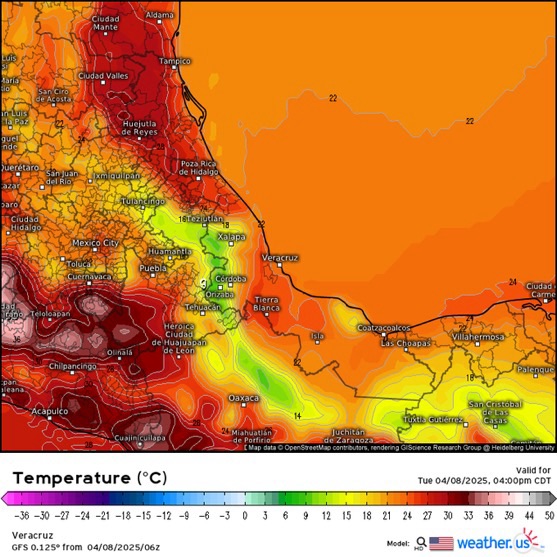 INFORME METEOROLÓGICO ESTADO DE VERACRUZ