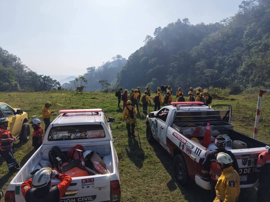 ACTIVAN PROTOCOLOS POR INCENDIO FORESTAL