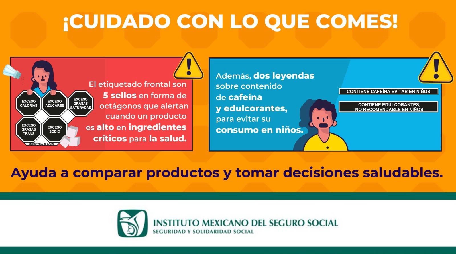 Recomienda IMSS Veracruz Sur a evitar consumo de productos procesados