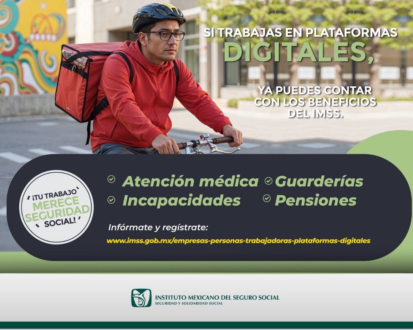 Informa IMSS Veracruz Sur sobre prueba piloto para la inscripción de los trabajadores en plataformas digitales