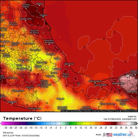 INFORME METEOROLÓGICO ESTADO DE VERACRUZ