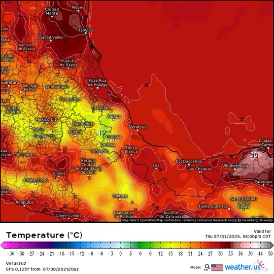 INFORME METEOROLÓGICO ESTADO DE VERACRUZ