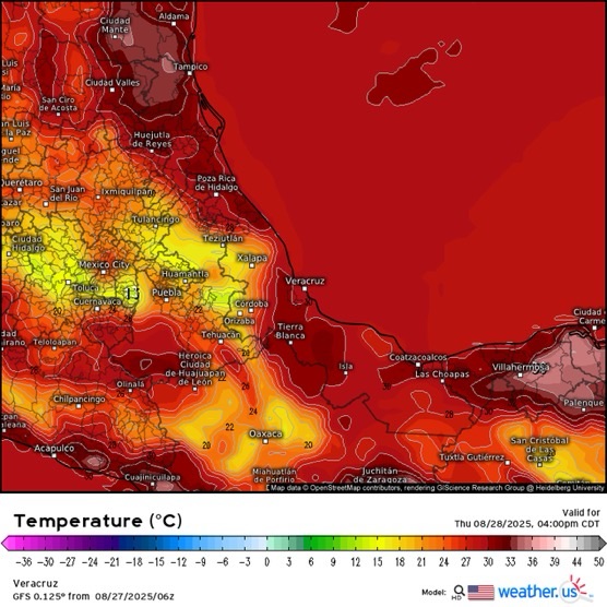 INFORME METEOROLÓGICO ESTADO DE VERACRUZ