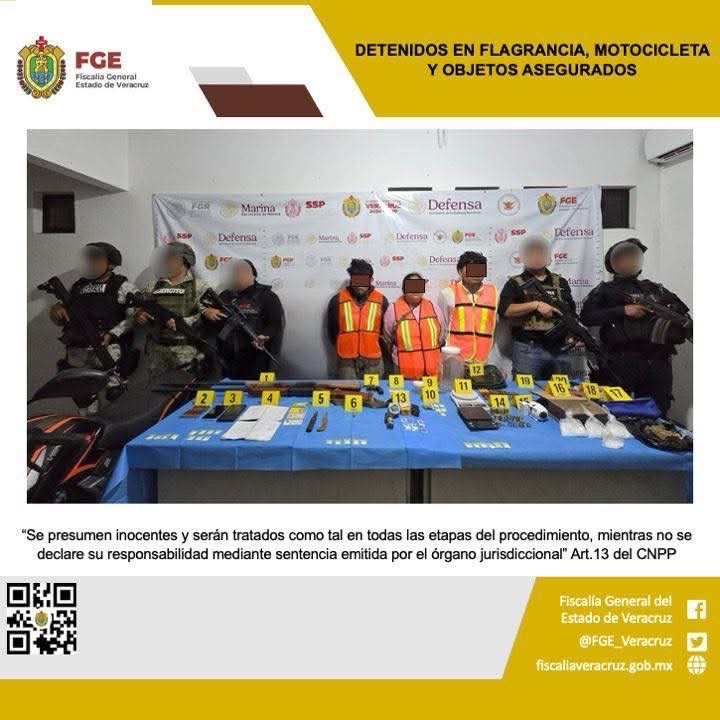 ASEGURAN MOTOCICLETAS Y DETIENEN A CUATRO EN OPERATIVO